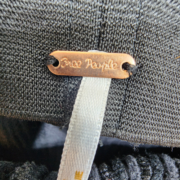 Free People Pants Womens Medium Flare 33" Inseam Pull On Velvet Ribbed Stretch - Picture 3 of 11